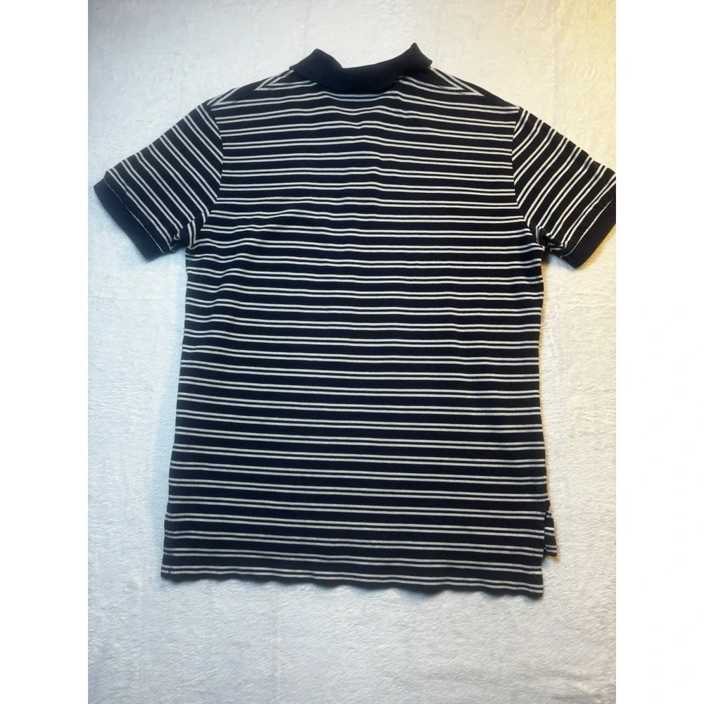 Polo Ralph Lauren‎ Polo Men's Medium Short Sleeve Blue Pony Striped VTG